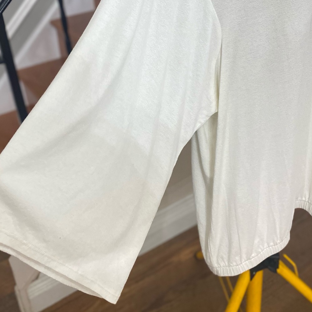 John Paul Richard Solid Button Shoulder Top - image 3